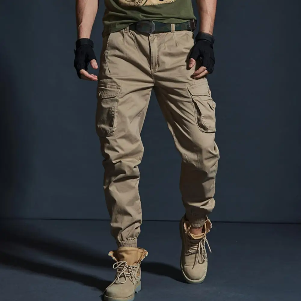 

Men Military Joggers Cargo Pants Camouflage Cargo Pants Multi Pocket Army Trousers Zipper Fly Joggers Sport Pants