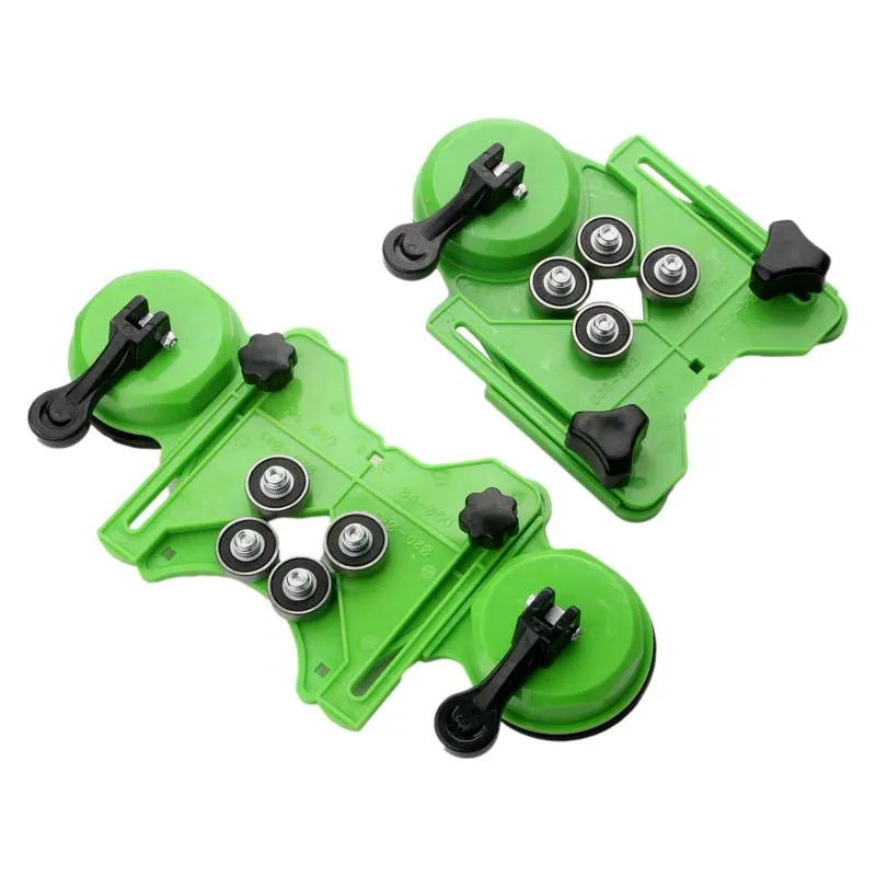 Glass tile suction cup positioning hole opener positioner auxiliary tool