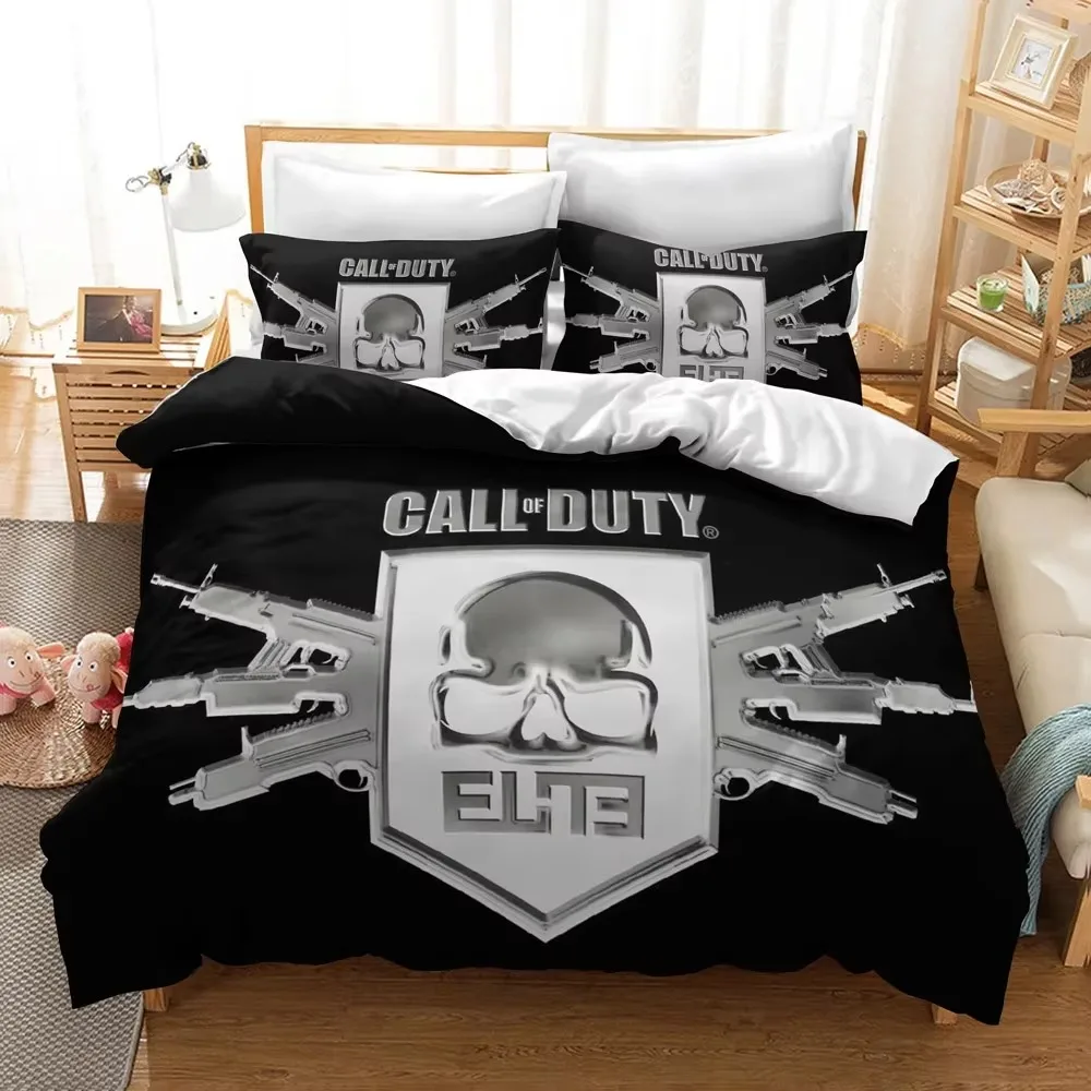 3D Print Call Duty Game Comforter Bedding Set Queen Twin Single King Duvet Cover Set Pillowcase Home Textile Luxury Kids Adult