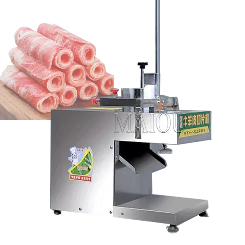 

Commercial Meat Slicer Automatic Meat Cutting Machine Lamb Slicer Frozen Beef And Mutton Volumes Planing Machine