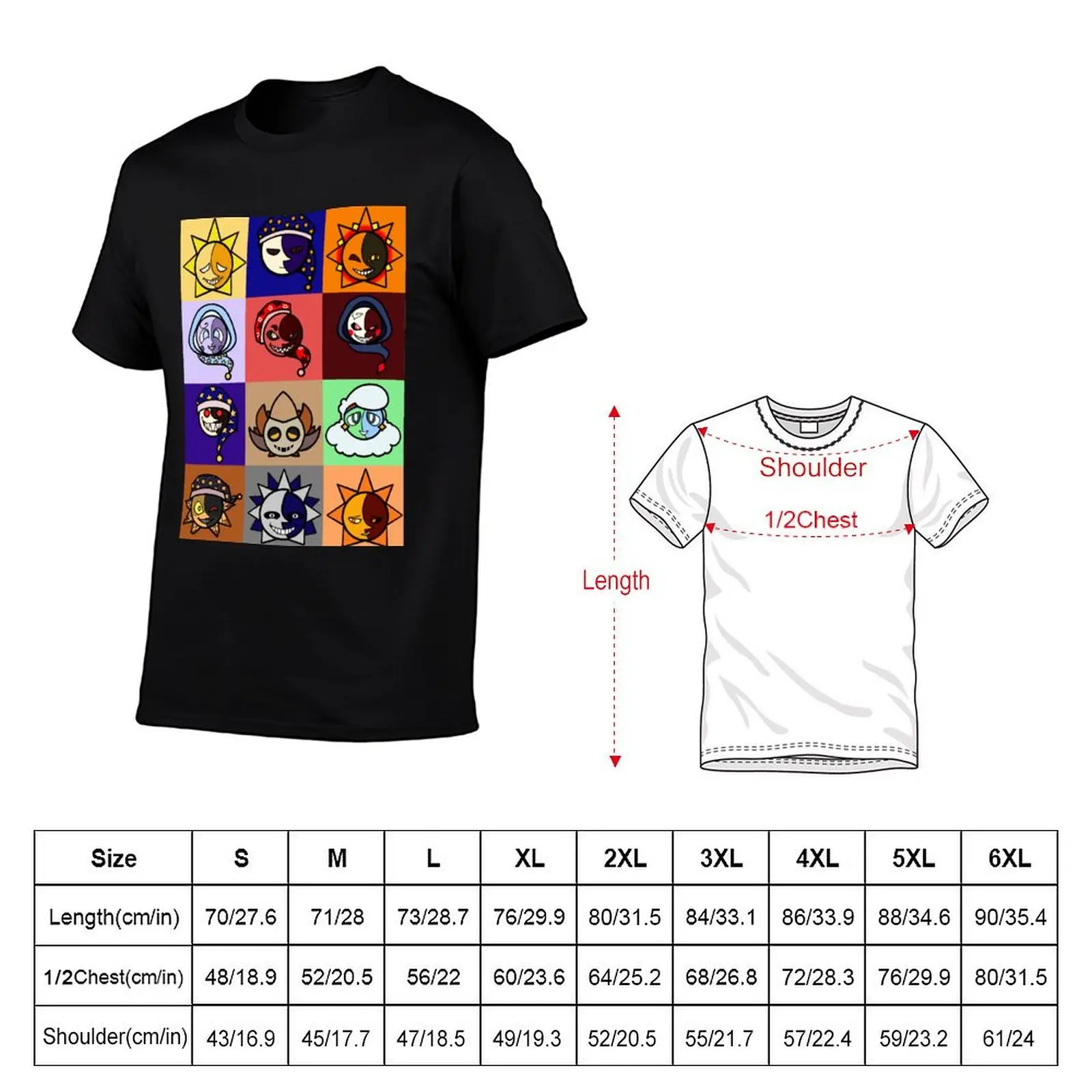 Sun and Moon Show Gang T-Shirt shirts graphic tees blanks customs design your own mens plain t shirts