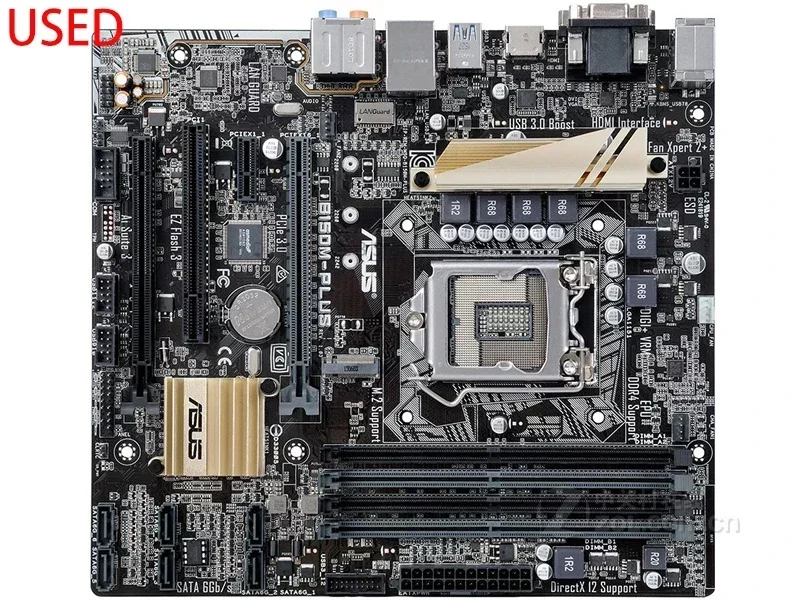 PRIME B150M-PLUS Original Desktop Intel B150 DDR4 Motherboard LGA 1151 i7/i5/i3 USB3.0 SATA3  Used