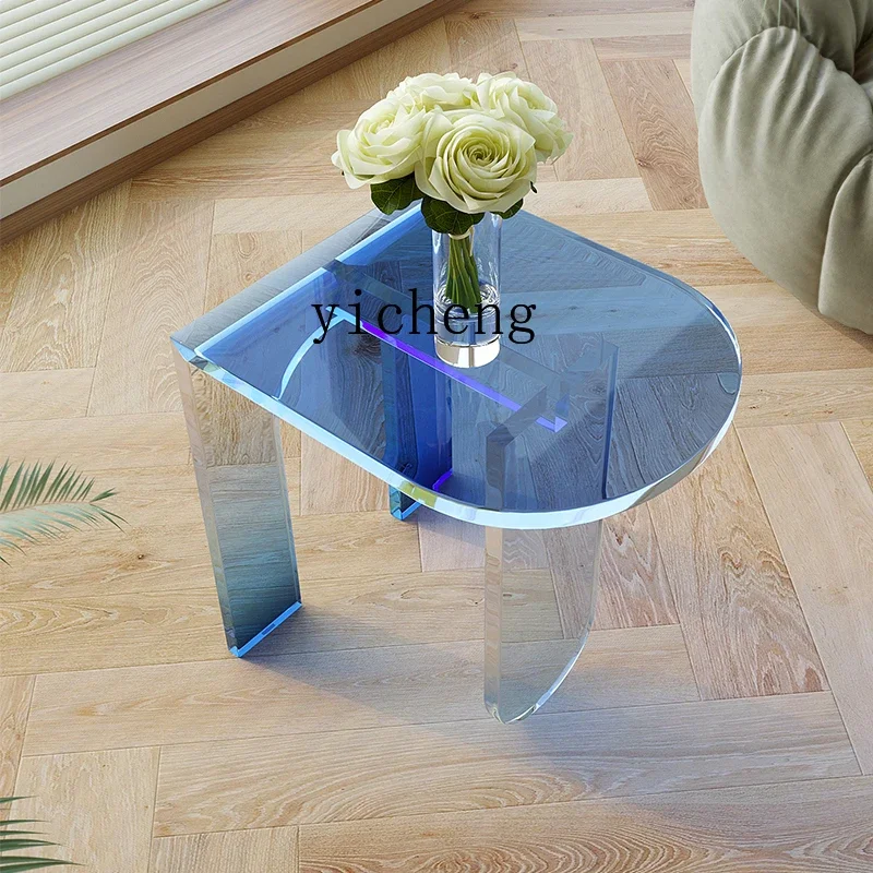 XL acrylic edge few designer transparent creative corner few coffee table living room gradual change small coffee table