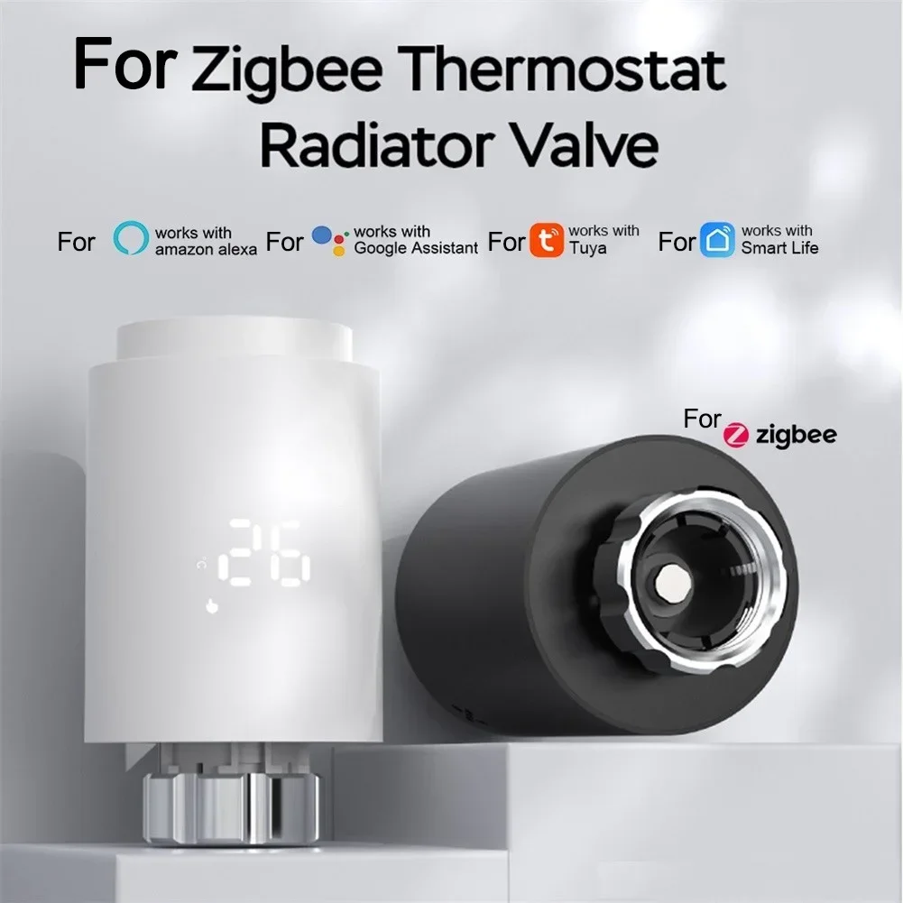 For Tuya For Zigbee Smart Thermostat Radiator Valve Programmable Thermostatic Temperature Controller Support Control