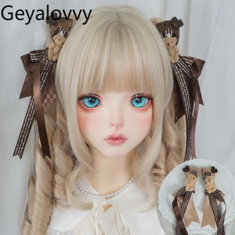 

Handmade Coffee Color Cartoon Bow A Pair Hair Clip Sweet Cute Girls Hairbow Female Kawaii Japanese Lolita Hair Accessories