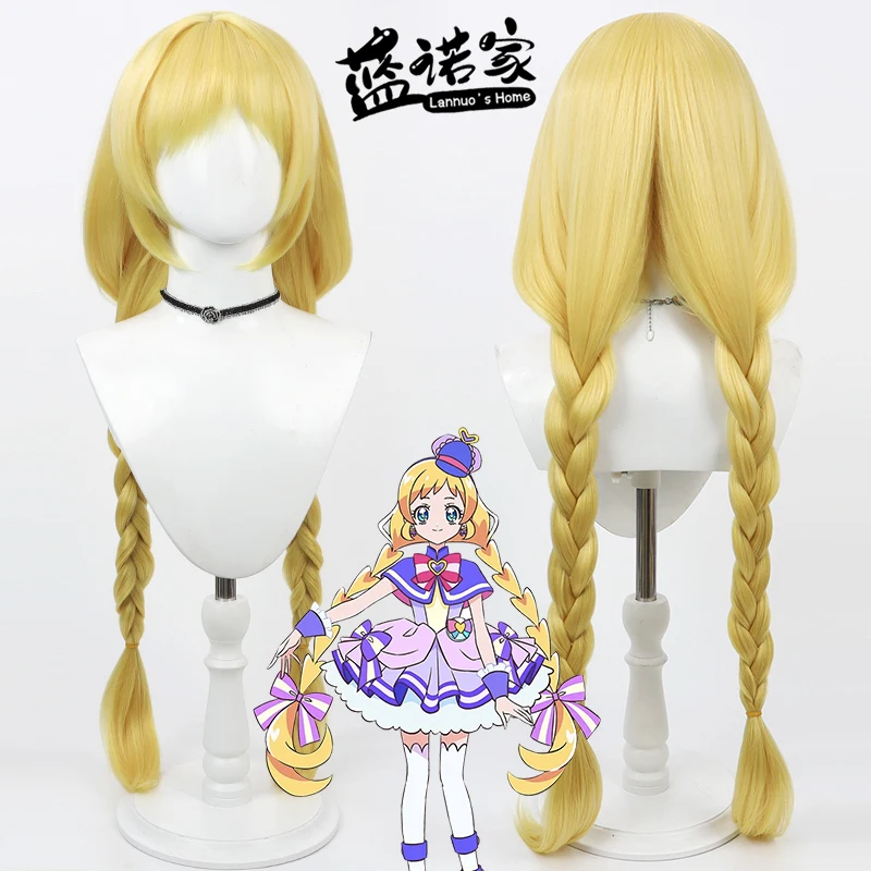 

Precure Pretty Cure Inukai Iroha Cure Friendy Косплей Парики Inukai Iroha 90 см Светлый парик Термостойкие синтетические волосы