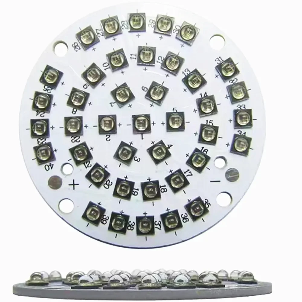 3838 40 Lamps 60W Lnfrared Light LED Lamp Beads High Power 850nm Chip Camera Monitoring Fill Light Source