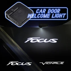 Proyector de luz LED Universal para puerta de coche, lámpara de bienvenida inalámbrica con logotipo HD para Ford Focus Vignale, Mondeo, Taurus, Fiesta, Kuga, Puma