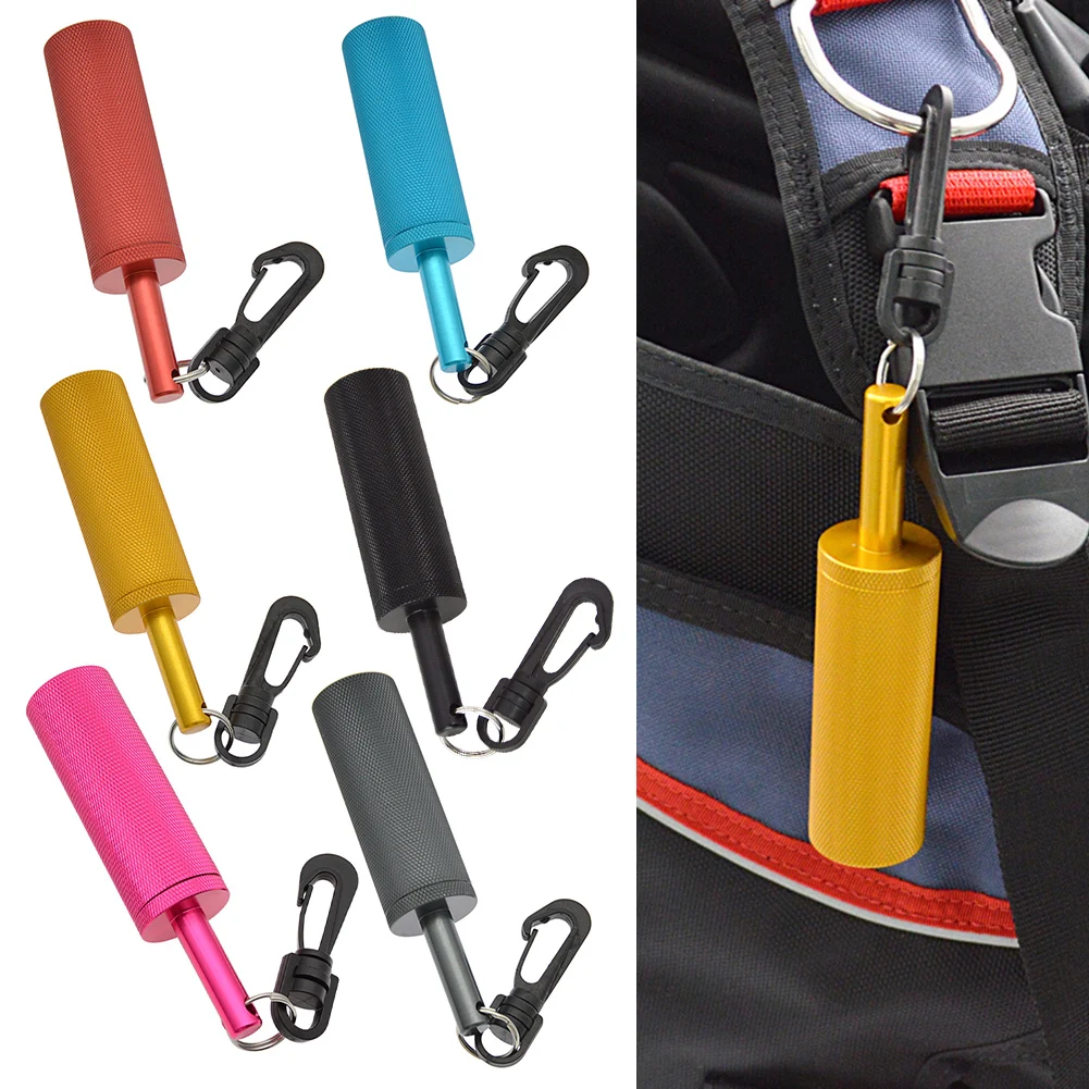 diving-safety-device-underwater-noise-maker-360-rotating-hook-compact-design-lightweight-noise-maker-aluminum-alloy-material