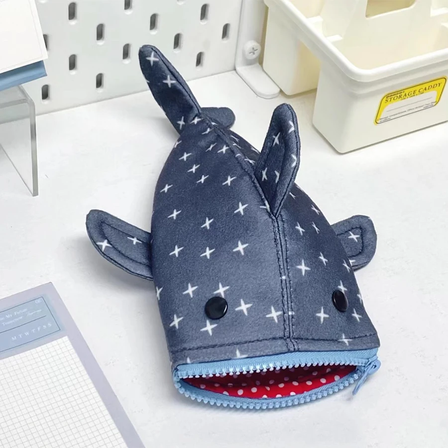 Shark Pencil Pen Case Cute Coin Purse Coin Pouch Cute Shark Small Wallet