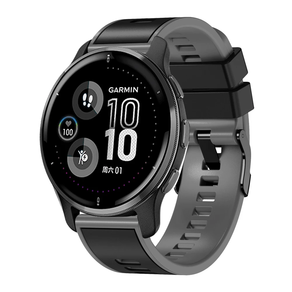 22/20/18mm zespół dla Garmin Vivoactive 3 4 4S Venu2 2S inteligentny bransoletka do zegarka Wrist Sport pasy Forerunner 245/645/255 255S Correa