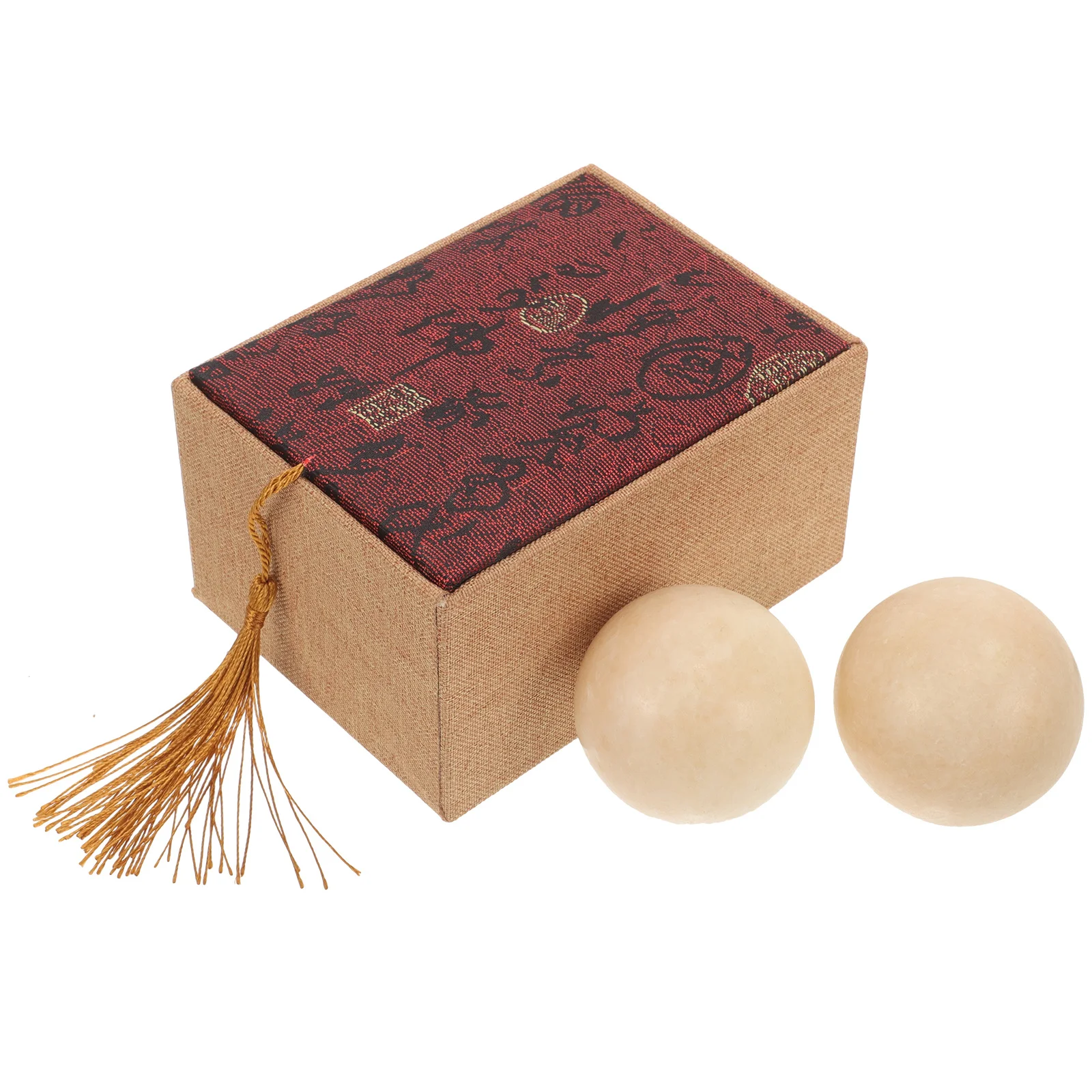 

1 комплект, круглые нефритовые массажные шарики для рук, портативные ролики для упражнений для улучшения кровотока, гладкая текстура, приятный для кожи фитнес