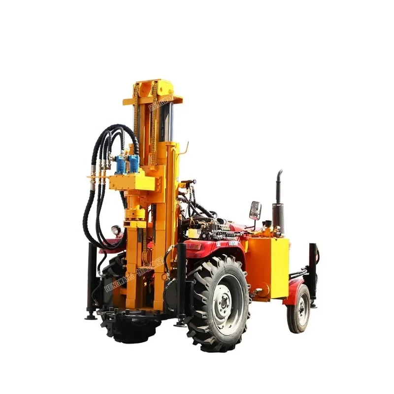 China Cheap Portable Core Tractor Mounted Water Well Drilling Rig Machine Price Borehole DTH Pneumatic Water Well Drilling Rig