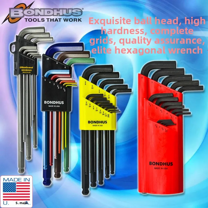 

USA bondhus Metric Ball End Hex Key 10999 Imported Hexagonal Wrench 10mm