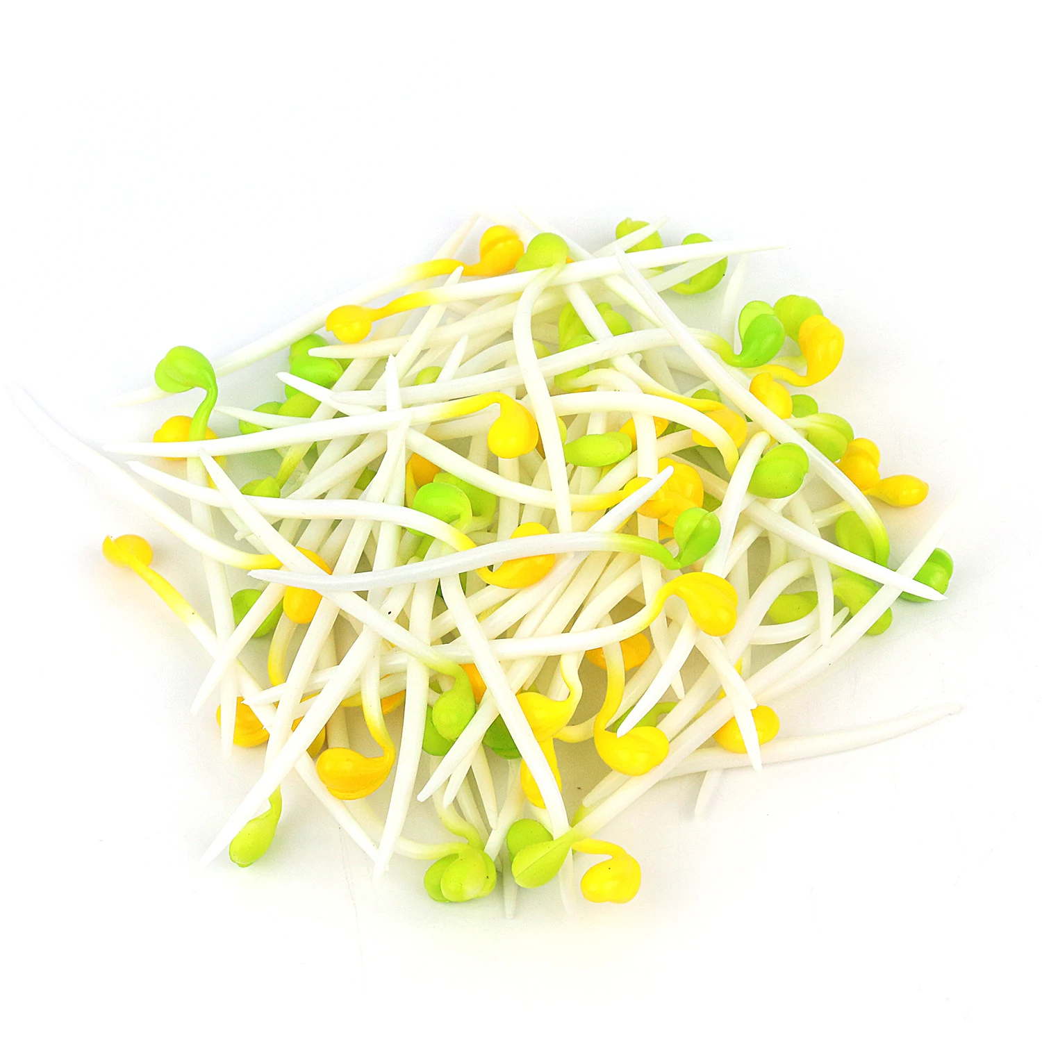 Bean Sprout Stretching and Decompression Pulling Toy, Simulated Yellow Green Bean Sprout, Randomly Colored