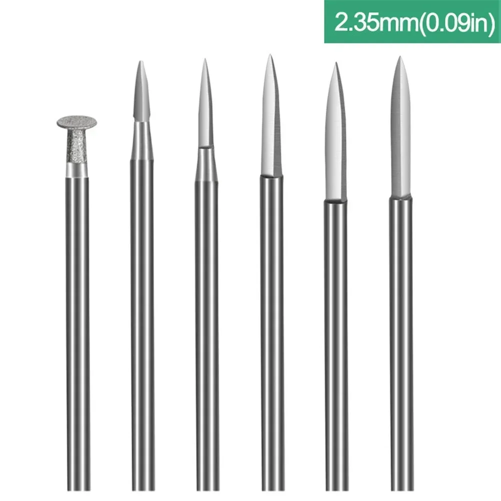 

6pcs Tungsten Steel Engraving Carving Knifes Set 2.35/3.0mm Shank Rotary Wood Carving Drill Engraving Tools Crafts Grinding Tool