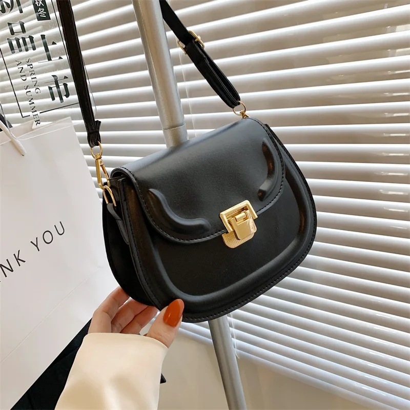 Korea Style Fashion Crossbody Bags For Women Solid Pu Leather Shoulder Bag Ladies Designer Handbags And Purses