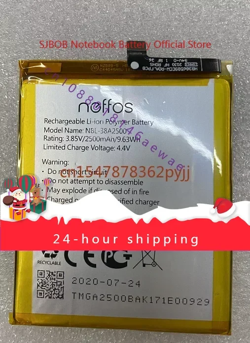 

For TP-Link/Neffos X1 Lite Battery Tp904a NBL-38A2500 2500MAh Battery