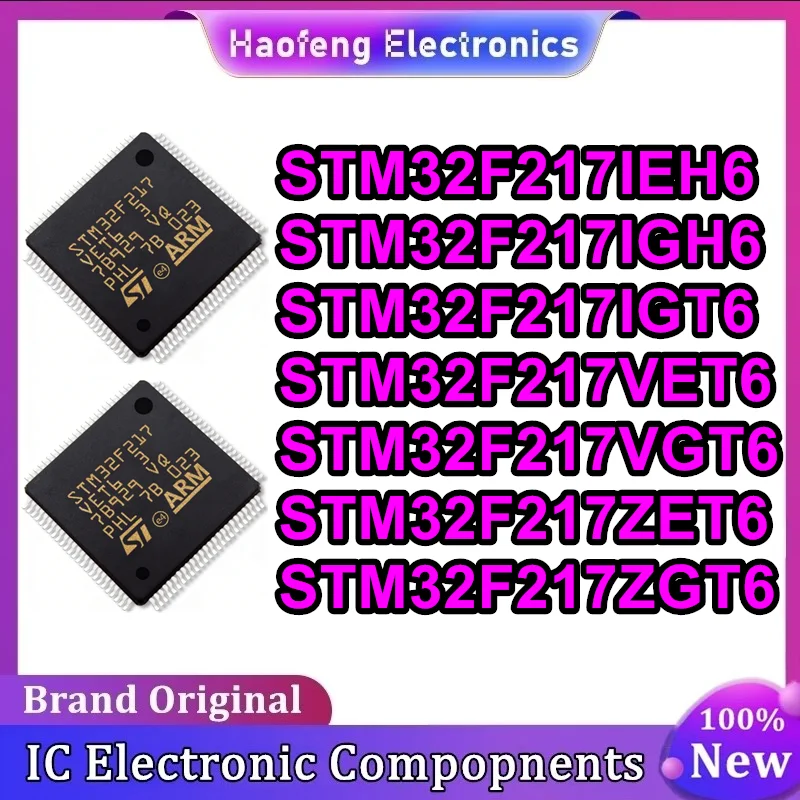 

STM32F217IEH6 STM32F217IGH6 STM32F217IGT6 STM32F217VET6 STM32F217VGT6 STM32F217ZET6 STM32F217ZGT6 Микросхема 100% новый оригинальный