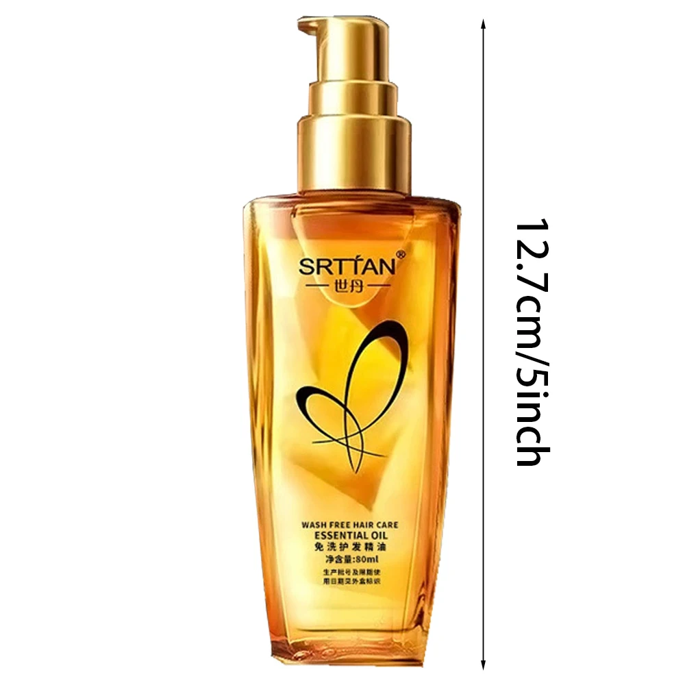 Moroccan Argan Oil Hair Serum Lightweight Hair Oil Mist For Split Ends, Frizzy Hair And Flyaways, Hair Oil Repair- Gloss Shine image 6
