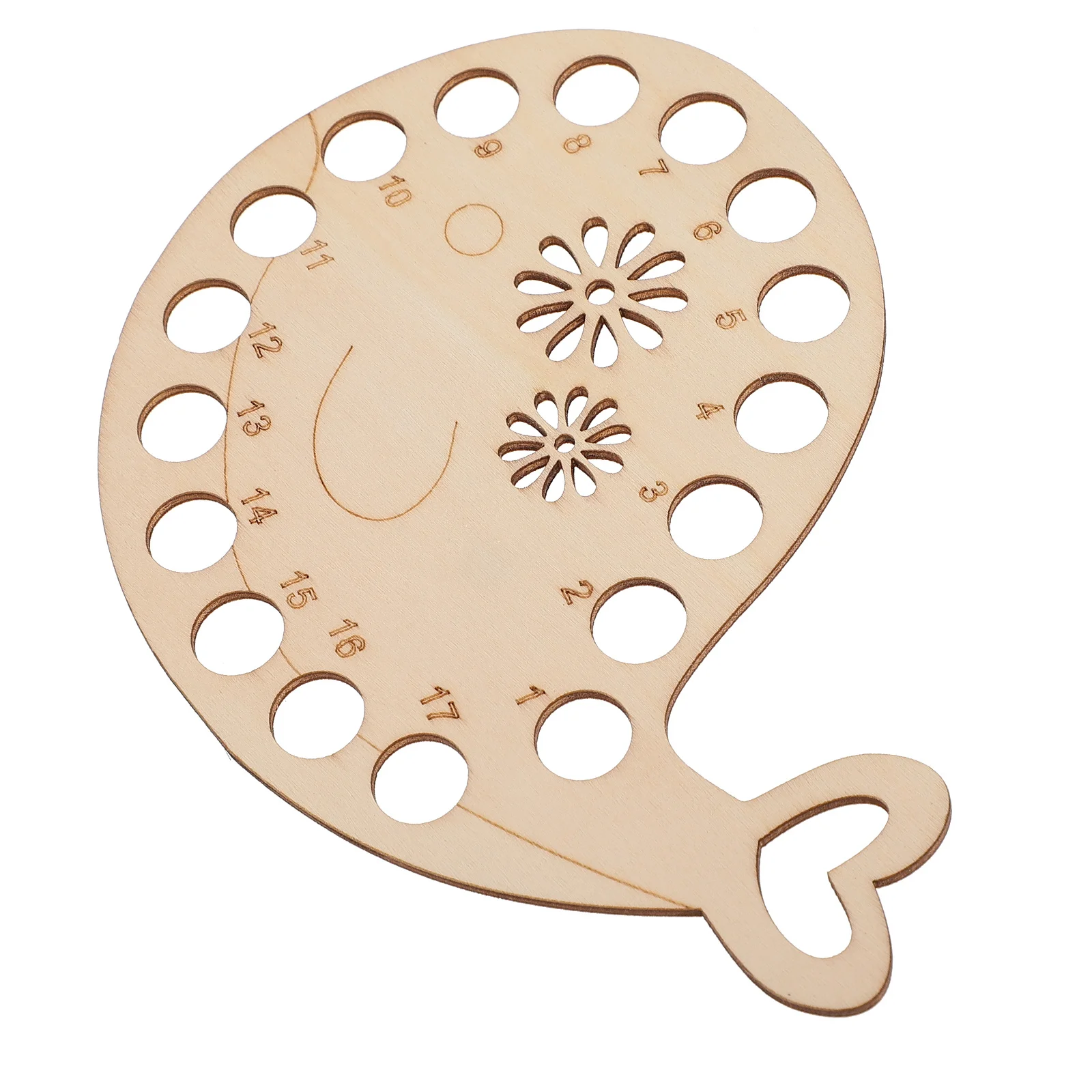 

1Pcs Embroidery Floss Organizer Wooden Cross Stitch Thread Holder Hollow Sewing Thread Storage Plate Compact Tool