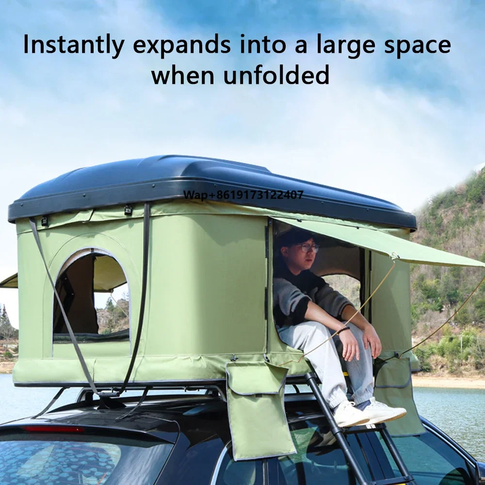 

Rooftop Tent Abs Full-automatic SUV Sedan Universal Outdoor Camping Travel Self-driving Waterproof Cold-proof All-season