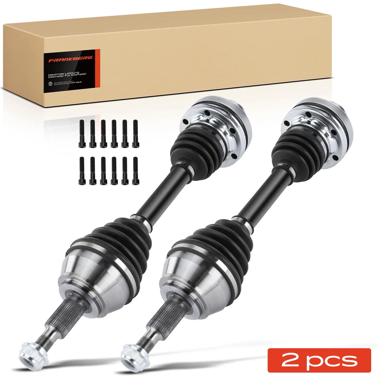 Frankberg 2x Arbre de transmission avant gauche et droit pour VW Touareg 7L6 7L7 7LA 2.5L 2003-2010 18-213290 VKJC5229 7L6407271