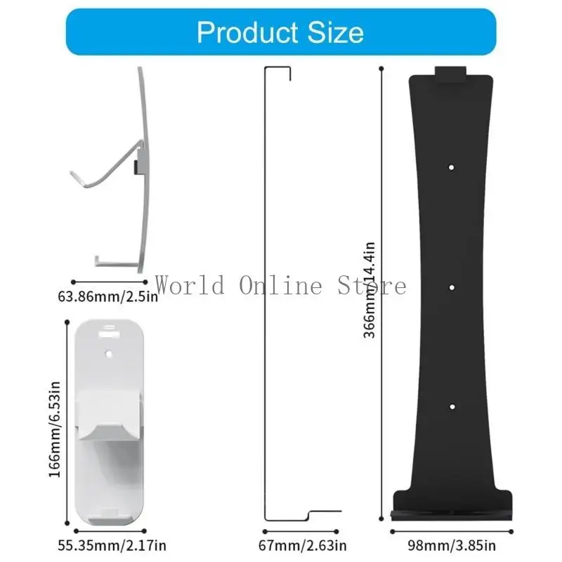 Wall Mount Shelf with Accessory Holders Heavy Duty Wall Mount Bracket for P5 87HC