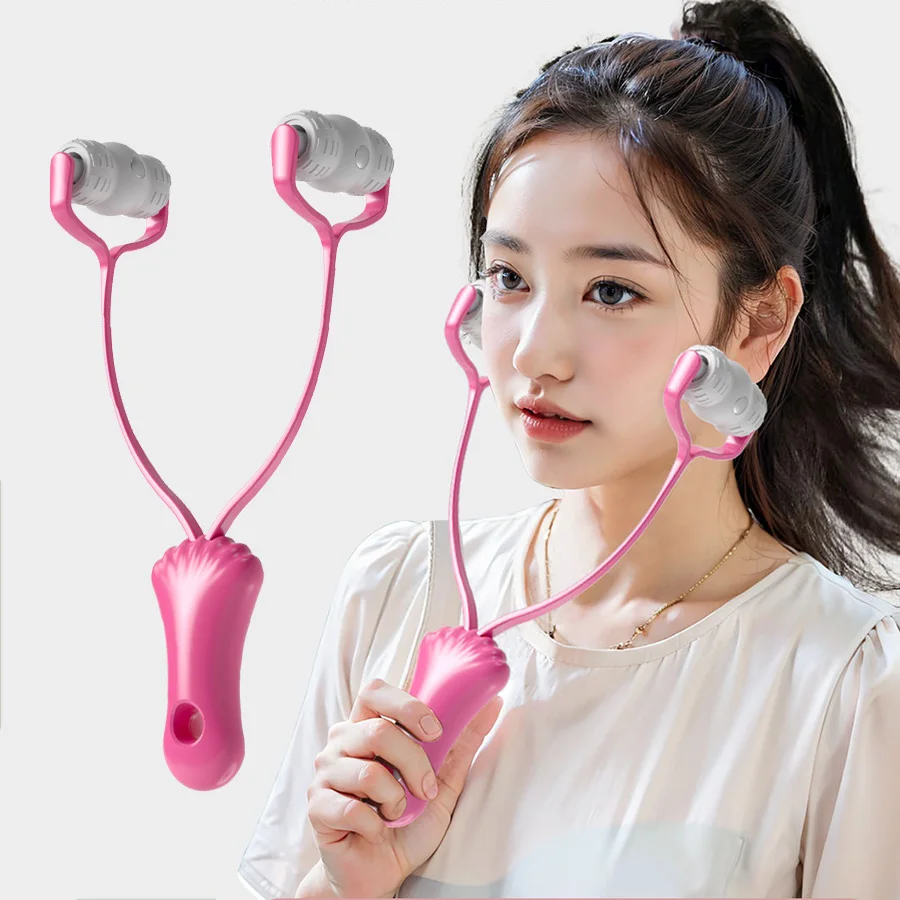 

Вращающийся на 360° V-образный валик для лица Y-образный ручной массажер для лица, лифтинг лица, двойная челюсть, уменьшение морщин, ролик, портативный инструмент для красоты