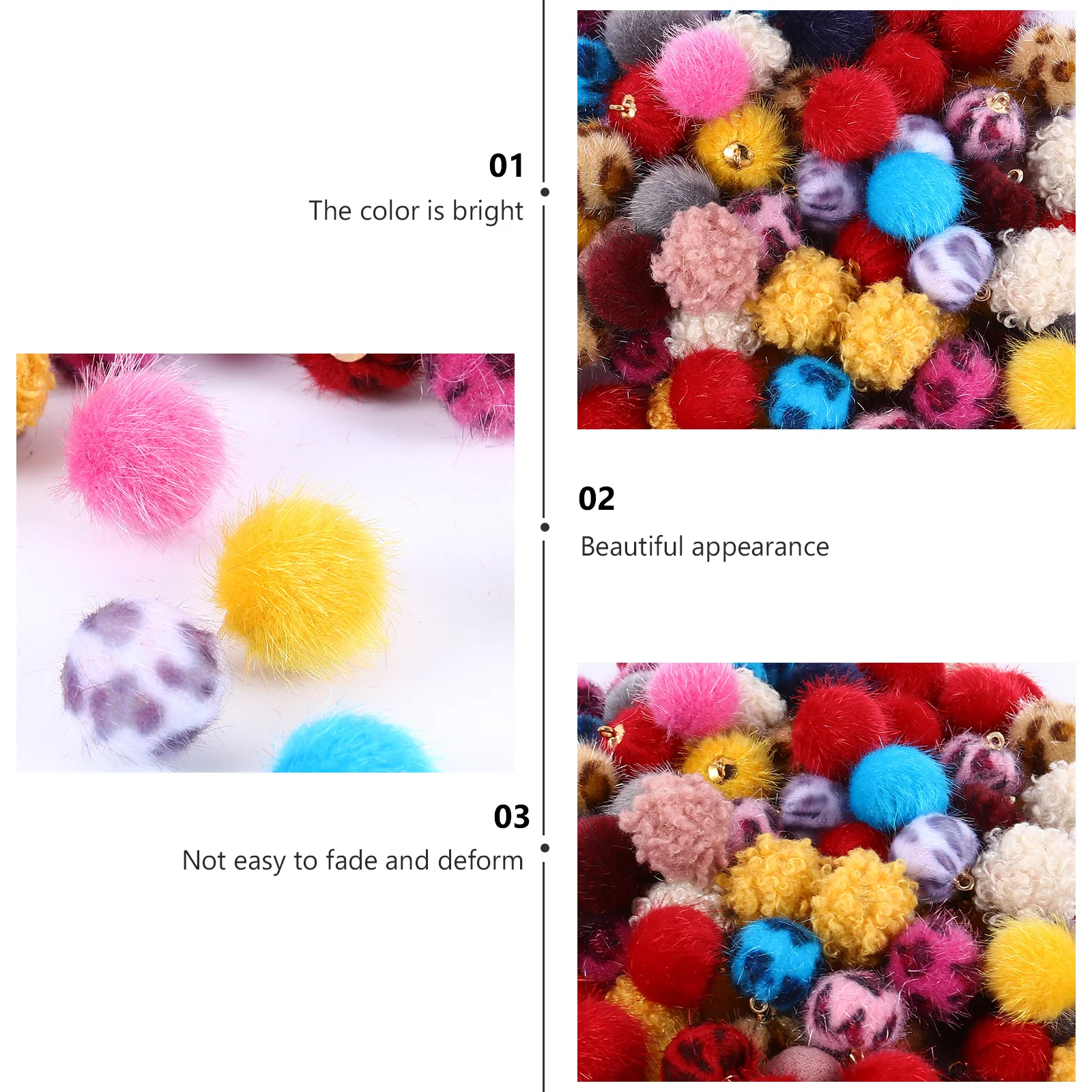 

1 set Pendant Decor Mixed Color Diy Jewelry Jewelry Making Supply Making Accessories Craft Holiday Decoration Supply