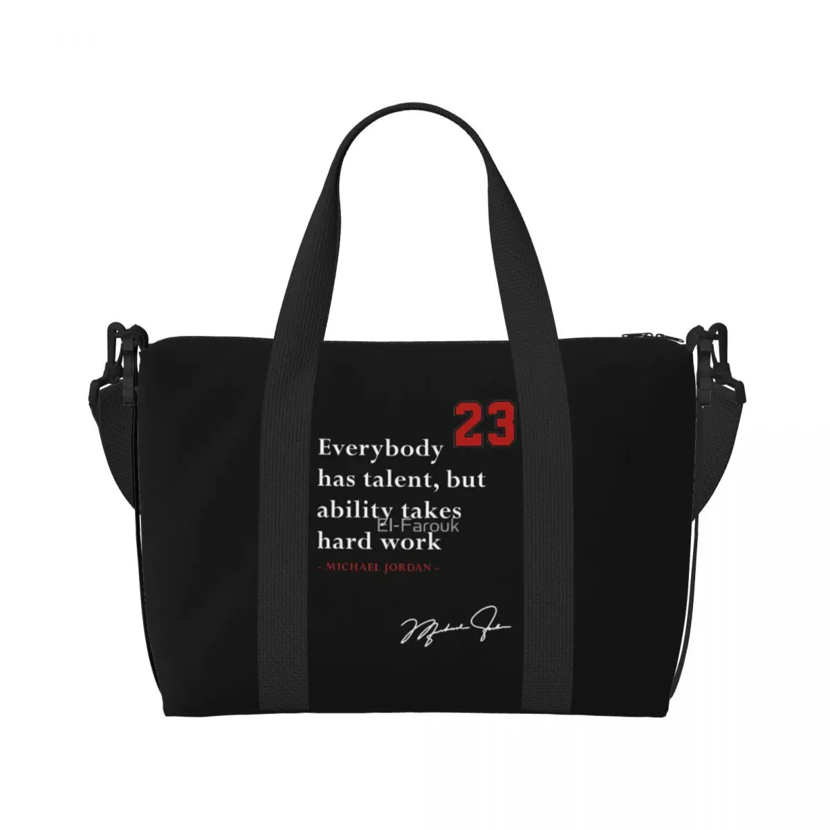 Michael-Jordan Quote Weekend Gym Yoga Luggage Bags Men Women Sport Crossbody Bag Travel Handbag