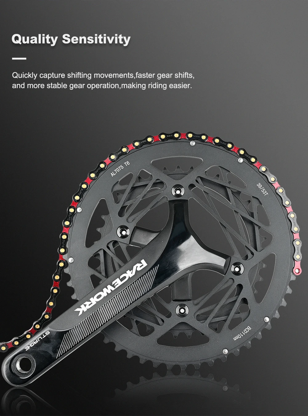 SUMC SX12SL 12 Fach Fahrradkette MTB Rennrad Diamant Farbe Ultraleicht Langlebig 126L Kettenschloss Für 12S Antriebssystem – Detail 6
