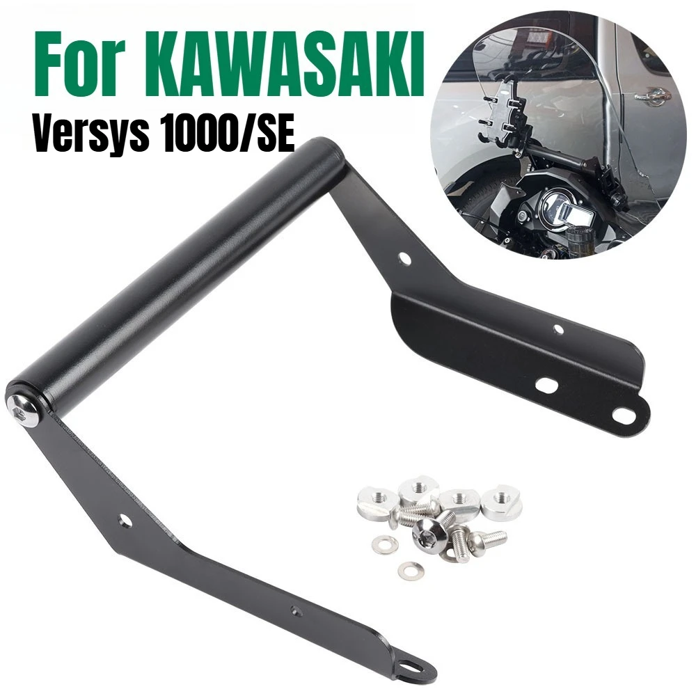 

For KAWASAKI Versys 1000 1000SE 2019 - 2025 GPS Phone Navigation Bracket Front Bar Phone GPS Holder Mount Stand Accessories
