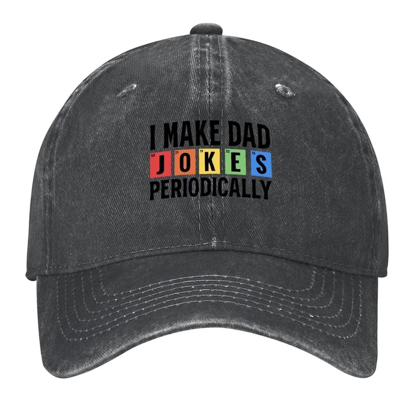 

Science Chemistry Periodic Table Fathers Day Funny Dad Baseball Cap Snap Back Hat New Hat Luxury Woman Men's