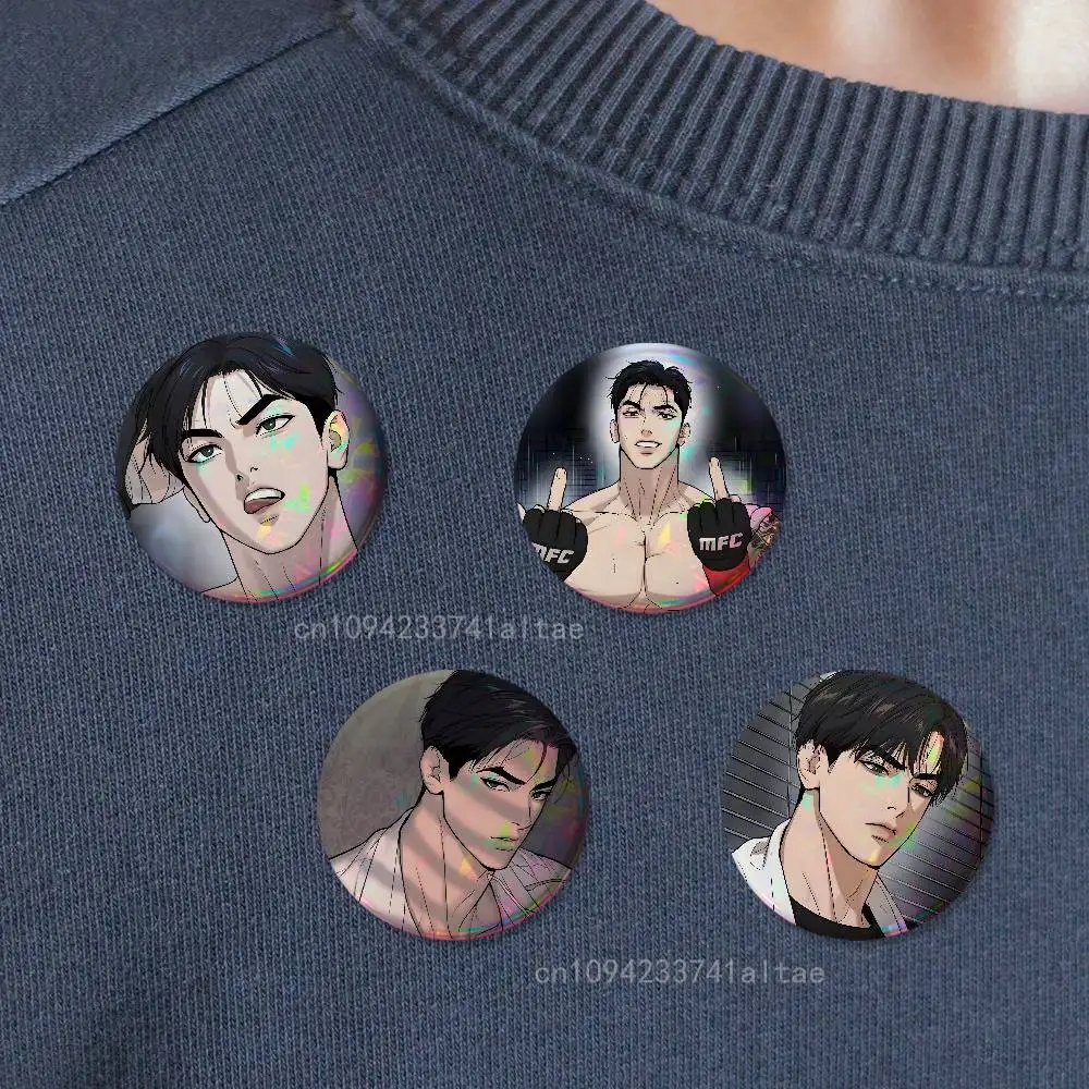 J-Joo J-Jaekyung Comics Badges 25mm 32mm 44mm 58mm 75mm Round Cosplay Pin Bag Decor Fans Collect Friends Gifts Souvenir