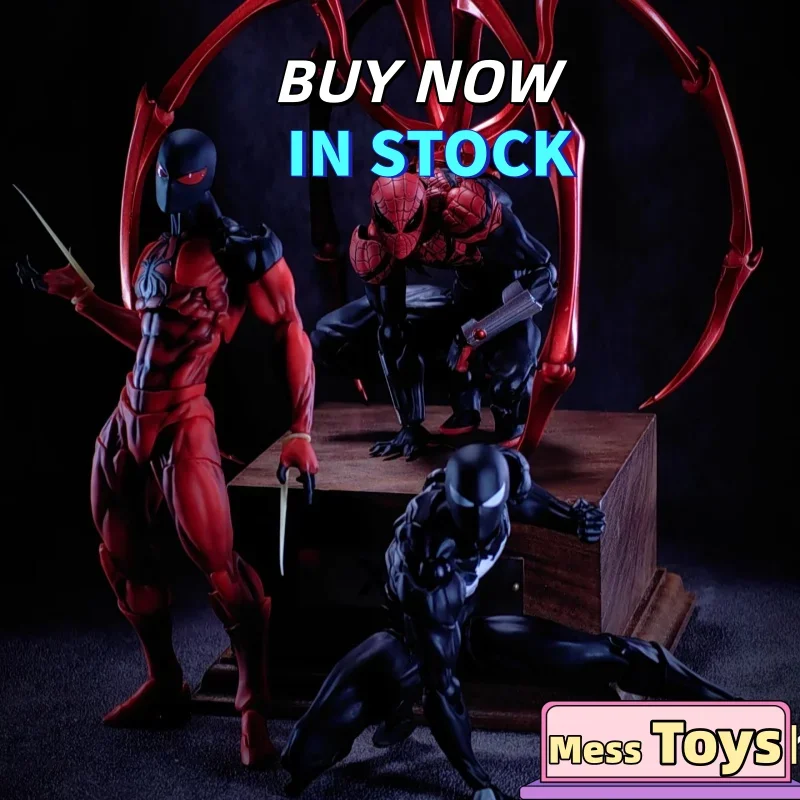 

2025 Hot Messtoys Фигурка Человека-Паука Ct Toys Черный Красный Человек-Паук Mess Toys Аниме Фигурка Коллекционная Модель Подарок