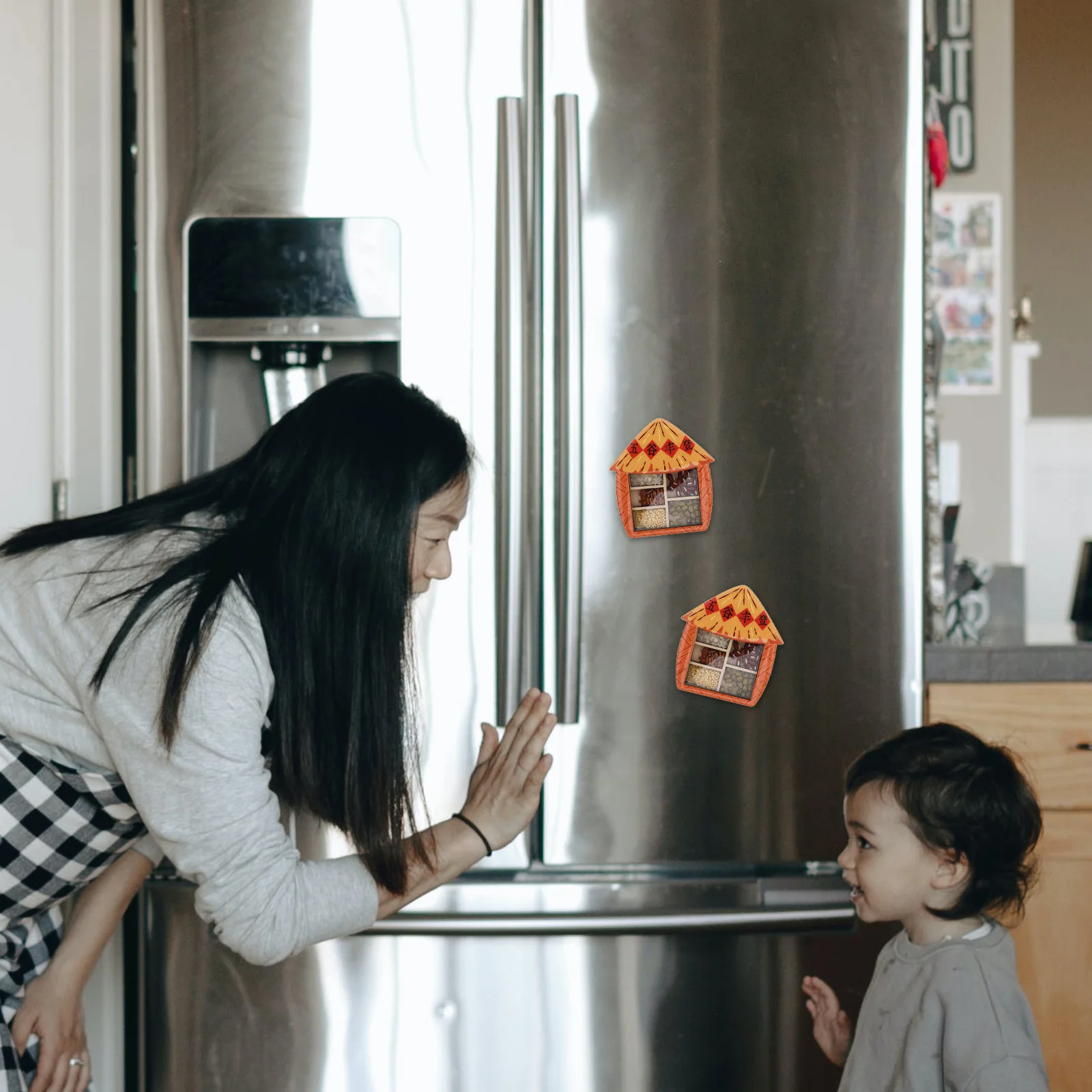 

3D Five Grains Harvest Refrigerator Magnets Decorative Cute Stickers Kitchen Accessories Magnetic Fridge Whiteboard