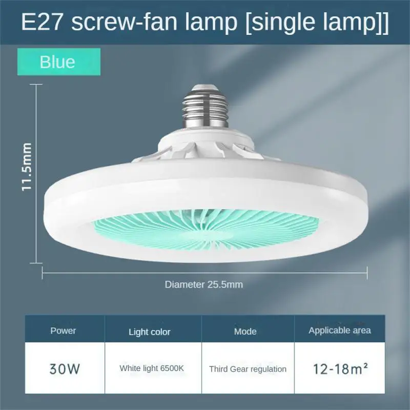 Led Fan Lamp E27 Screw Suction Hanging Dual-purpose Multifunctiona Household Energy-saving Lamp Bedroom Kitchen Ceiling Fan Bulb