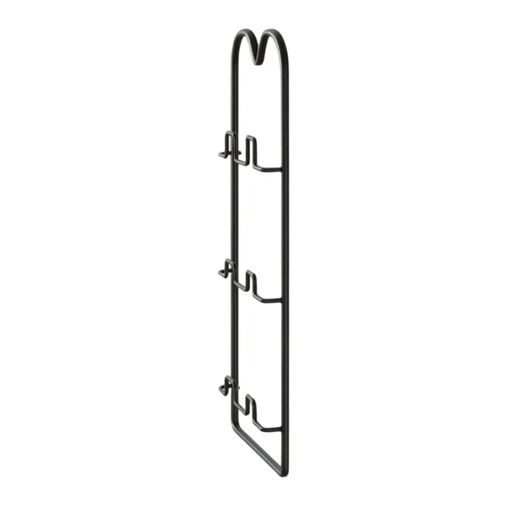 Wall Mounted Shoe Rack for Slippers 3 Tier Narrow Profile Fits Tight Spaces Above Toilet or Beside Shower Enclosure