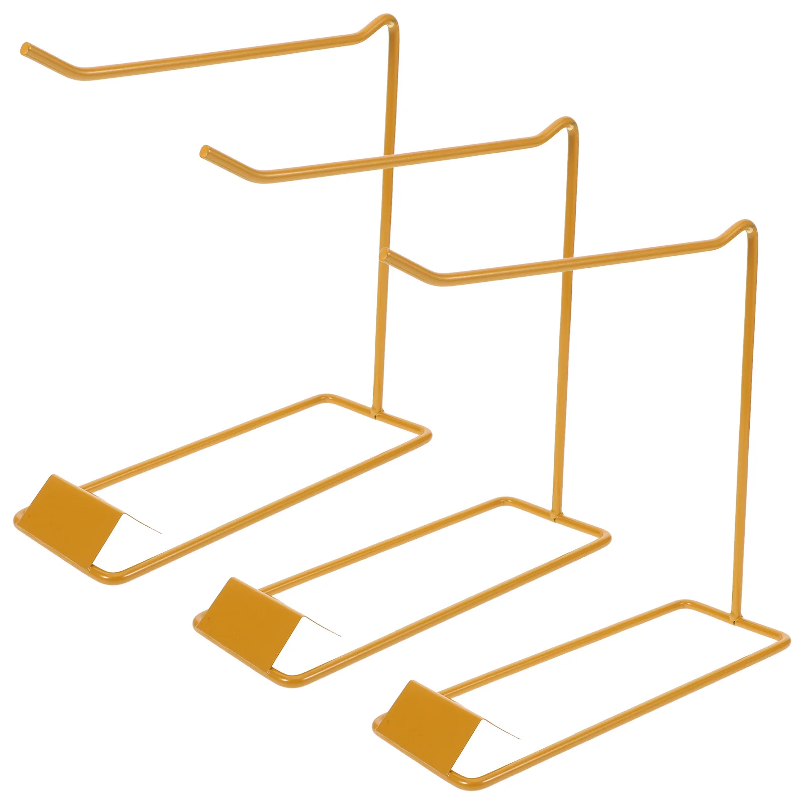 

3Pcs Gel Nail Display Shelf Stylish Gold Nail Color Chart Holder for Salon Manicure Sample Showcase False Nails Display Shelf