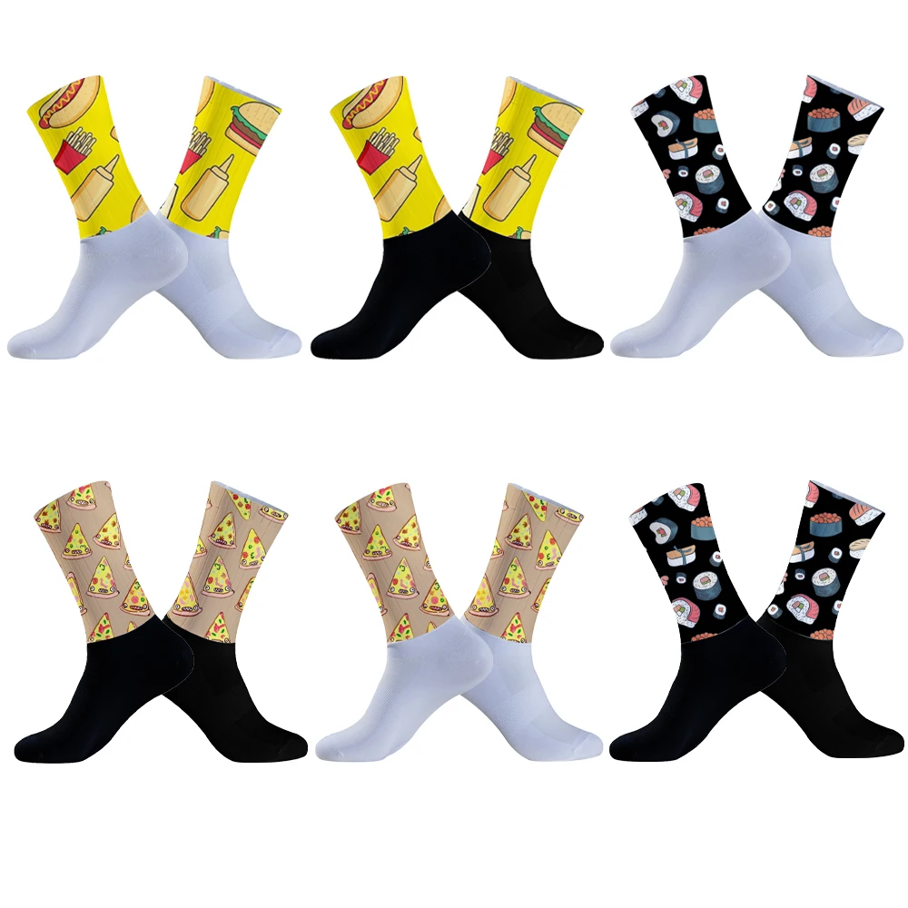 Chaussettes de compression athlétiques respirantes et évac80-l'humidité, chaussettes de cyclisme, VTT, voyage, course à pied, randonnée