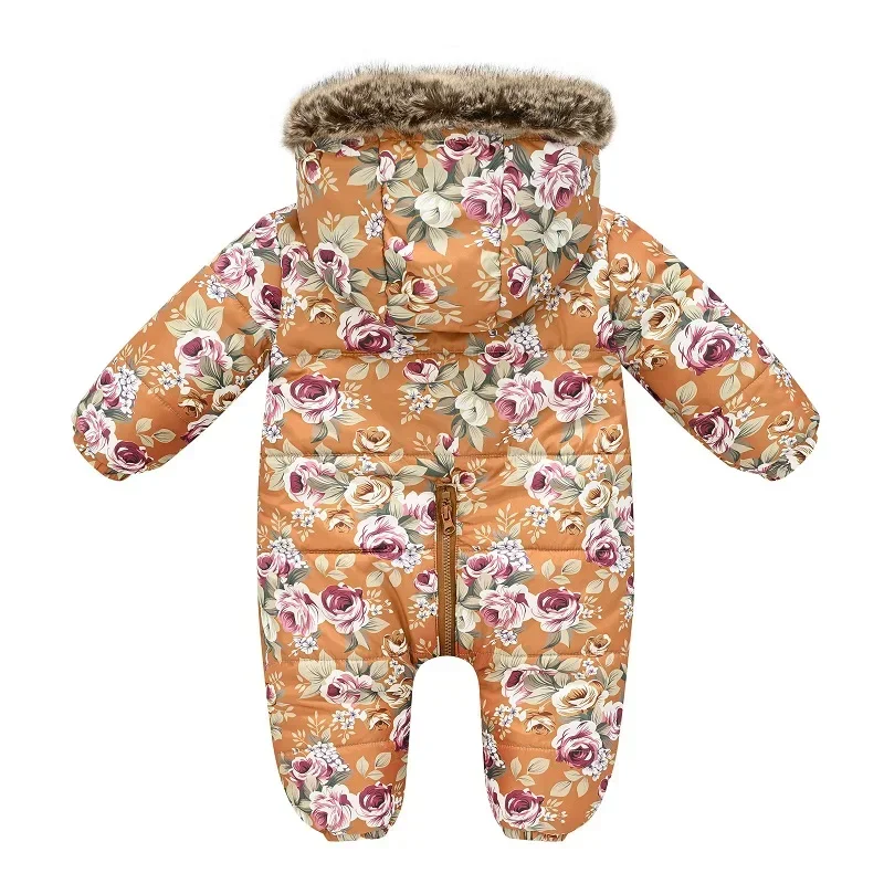 

Winter Baby Clothes Long-Sleeve Hooded Infant Baby Girl Boy Jumpsuit Kids Warm One-Piece Coat Children's Overalls