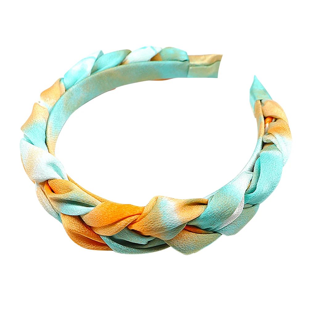 عصابة رأس نسائية من السلسلة الزرقاء المضفرة، إكسسوارات عصرية متينة تدوم طويلاً، هدية لحفلات الخطوبة