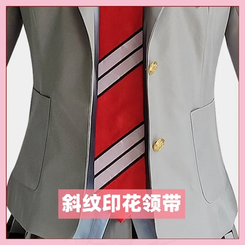 Anime Your Lie in April Miyazono Kaori Cosplay disfraces Arima Kousei pelucas sintéticas pantalones abrigo chaqueta falda uniforme escolar para niñas