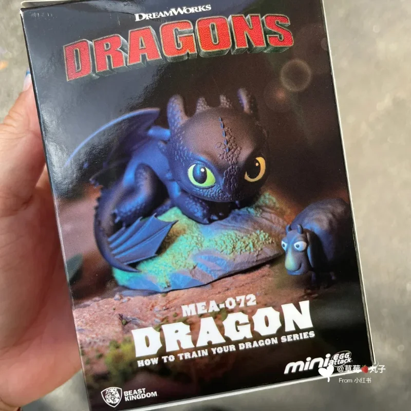 In Stock Genuine Beast Kingdom Toothless Night Fury Model Collectible Figure How To Train Your Dragon Desktop Decoration Gift view 4