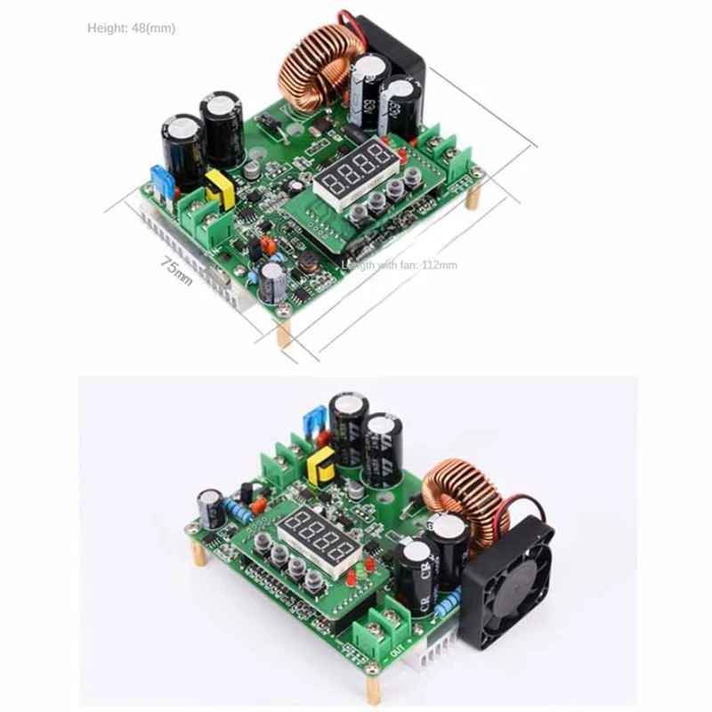 電圧調整可能な変圧器,DCからDC電力モジュール,使いやすい,10v-65v〜0-60v,0-12a