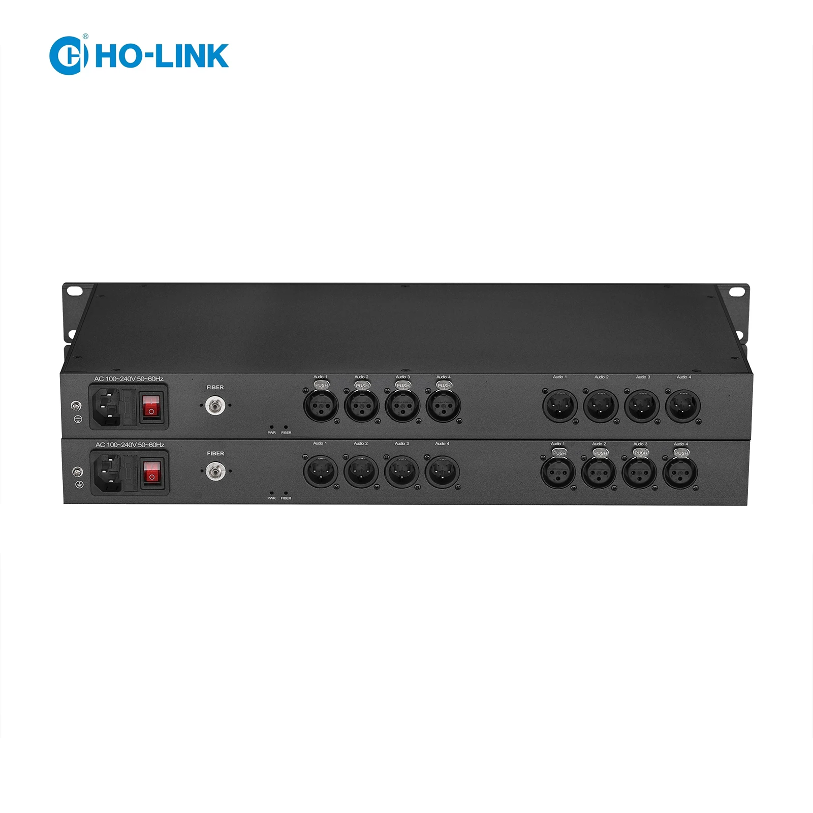 

8 Channels 4 Bidirectional XLR Audio over Fiber Converter Extender Balanced Audio XLR Fiber Optical Converter