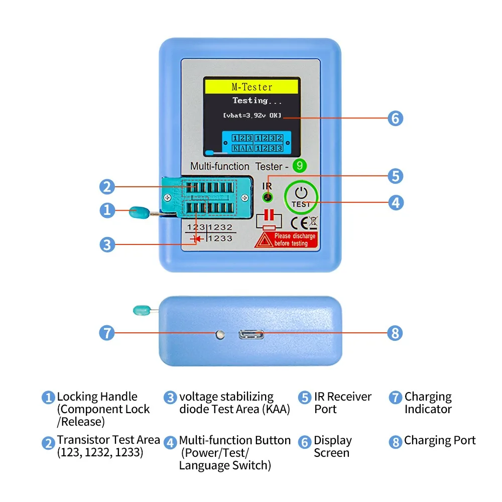 Multi-Function Transistor Tester 1.8