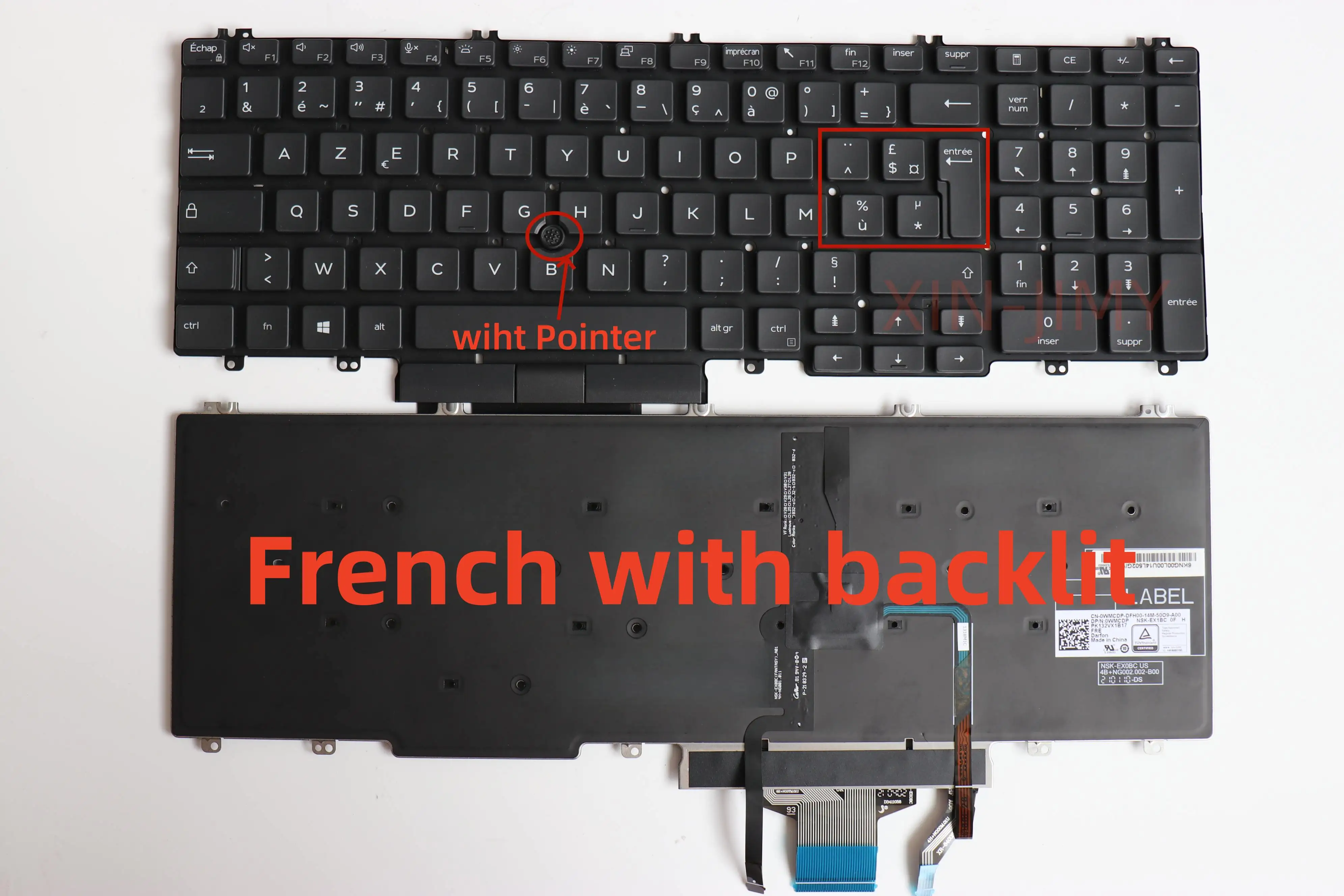 

Клавиатура AZERTY с французской подсветкой для Dell Precision 3540 3541 3500 3501 3550 3551 Latitude 5500 5501 5510 5511 0WMCDP 0XPYPV