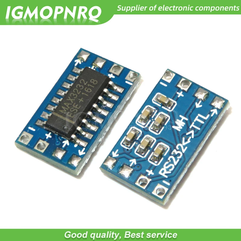 10 sztuk MAX3232 Port szeregowy Mini RS232 na TTL konwerter moduł adaptera 115200 Poziomy elektryczne bps 3V-5V MAX3232CSE